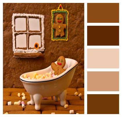 Gingerbread Man Gingerbread House Marshmallow Image